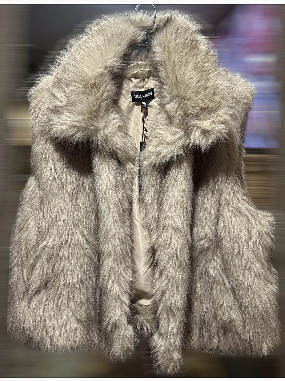 Steve Madden Safira Vest / Faux-Fur Jacket - XL